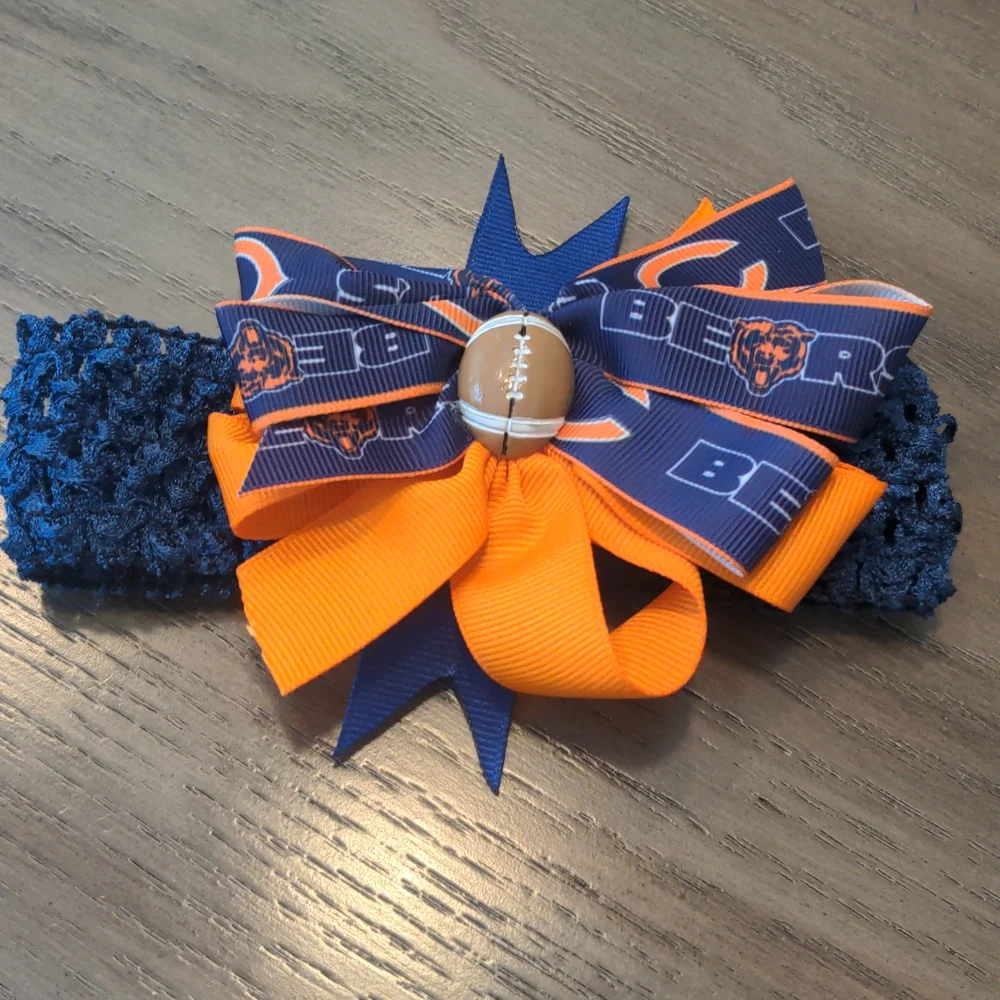 Chicago Bears Children's Headband and Cubs Hair Clip